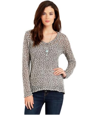 Aeropostale Womens Sheer Textured Pullover Sweater - S