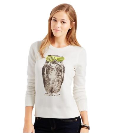 Aeropostale Womens Owl Swag Sweatshirt - L