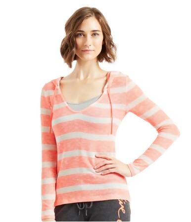 Aeropostale Womens Striped Hooded Sweater - XS