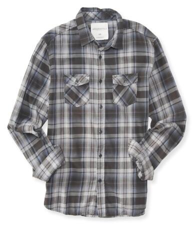 Aeropostale Mens Flannel Button Up Shirt - S