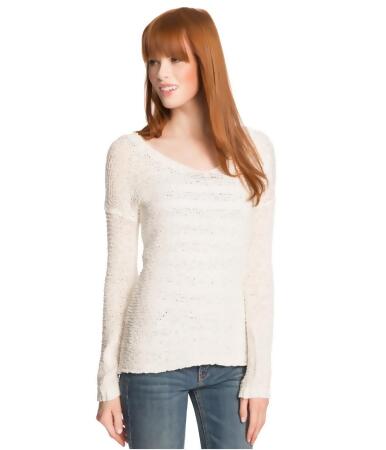 Aeropostale Womens Sheer Hi-Lo Knit Sweater - M