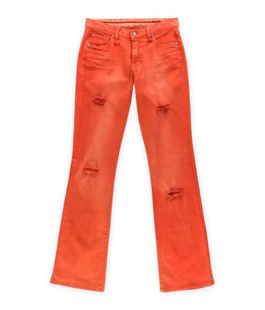 Jelessy Womens Colored Distressed Slim Fit Jeans - 25