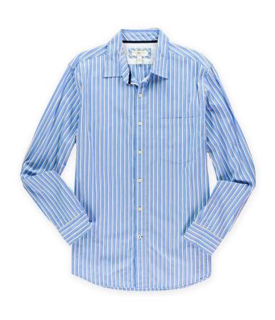 Club Room Mens Slim Fot Striped Button Up Shirt - XL