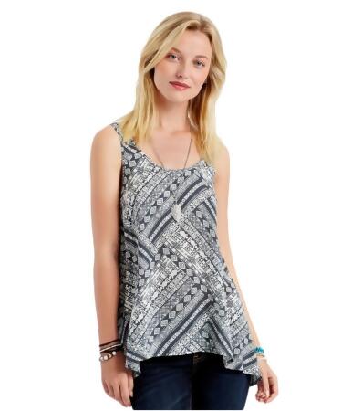 Aeropostale Womens Diagonal Jacquard Strappy Tank Top - L