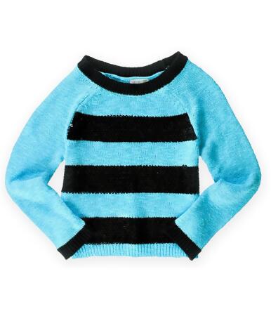 Justice Girls Striped Shimmer Knit Sweater - 5