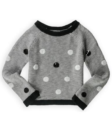 Justice Girls Polka Dot Sequin Knit Sweater - 5