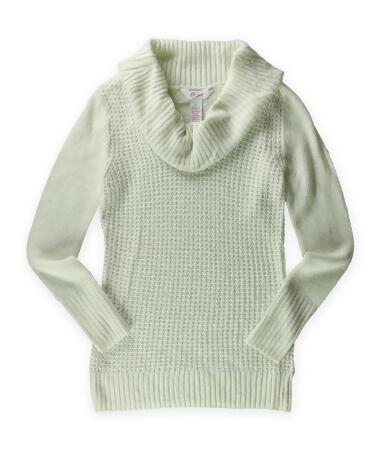 Candie's Womens Cowl Shine Knit Sweater - L