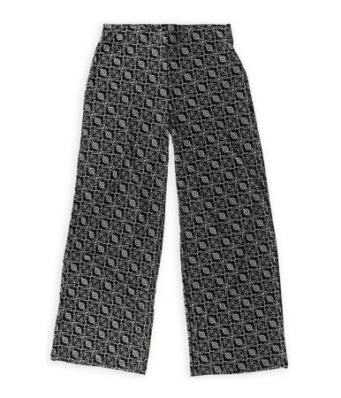 Chaps Womens Printed Wide Leg Casual Trousers - S