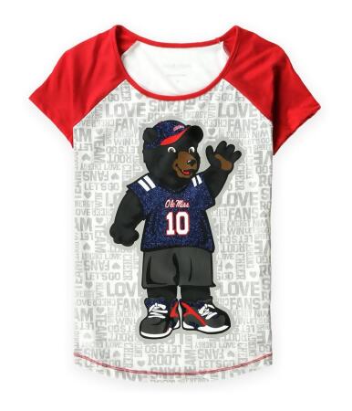 Justice Girls Ole Miss Spirit Graphic T-Shirt - 12