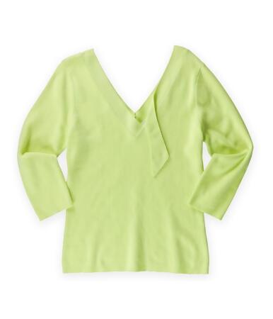 Liz Claiborne Womens Double V Crop Pullover Sweater - M