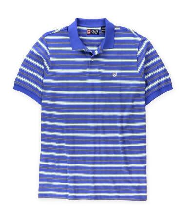 Chaps Mens Striped Pique Rugby Polo Shirt - Big 2X