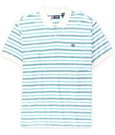 Chaps Mens Striped Pique Rugby Polo Shirt - 3XLT