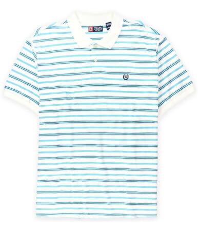 Chaps Mens Striped Pique Rugby Polo Shirt - Big 2X