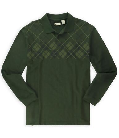 Haggar Mens Argyle Henley Sweater - S