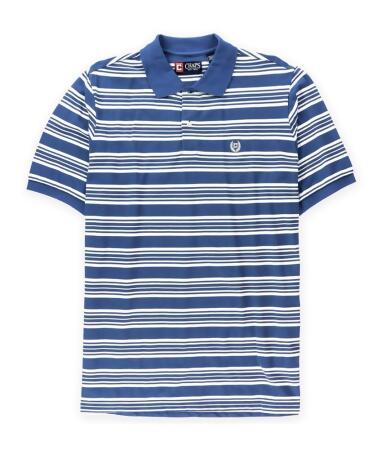 Chaps Mens Striped Logo Rugby Polo Shirt - Big 2X