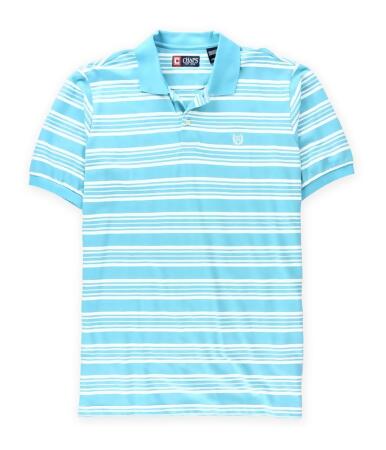 Chaps Mens Striped Logo Rugby Polo Shirt - Big 2X