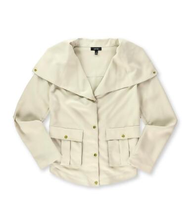 Apt. 9 Womens Pleated Shirt Jacket - S