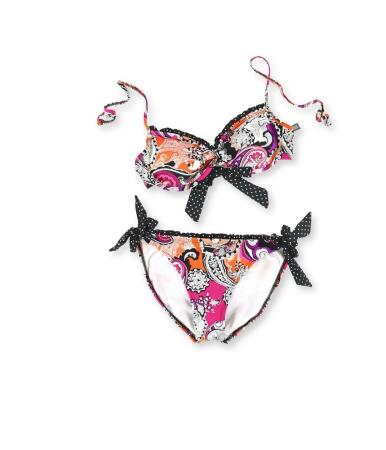 Kenneth Cole Womens Paisley Side Tie 2 Piece Bikini - M