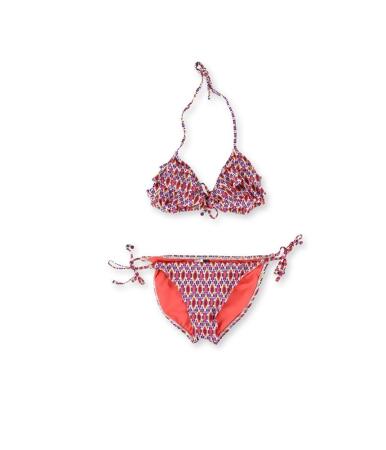 Kenneth Cole Womens Triangle Cora Side Tie 2 Piece Bikini - M
