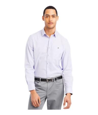 Kenneth Cole Mens Check Pocket Button Up Dress Shirt - L