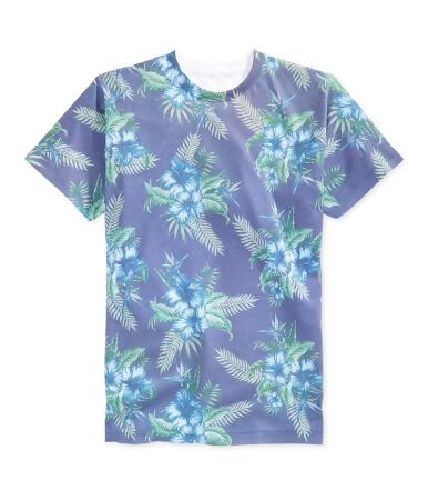 Univibe Mens Vacay Floral Graphic T-Shirt - S