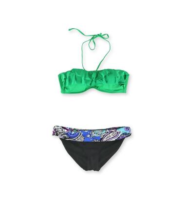 Kenneth Cole Womens Seaf Sash Banded 2 Piece Bikini - M