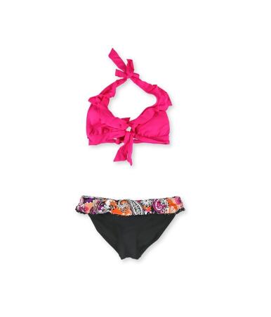 Kenneth Cole Womens Halter Paisley 2 Piece Bikini - M