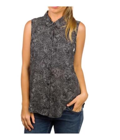 Vans Womens Lonerism Button Down Blouse - S