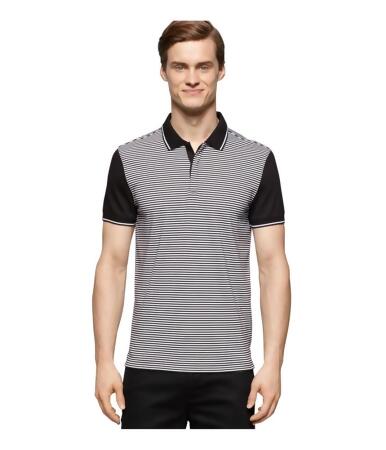 Calvin Klein Mens Feeder-Stripe Rugby Polo Shirt - XL