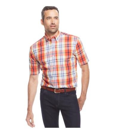 Club Room Mens Plaid Button Up Shirt - LT