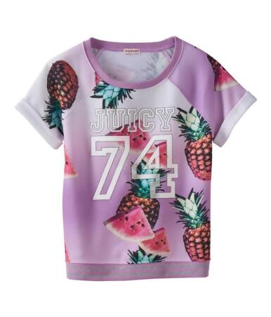 Juicy Couture Girls Fruit Roll Cuff Sweatshirt - L (14)