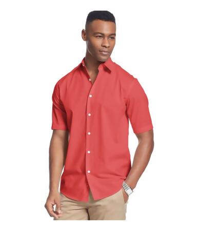 John Ashford Mens Shadow Striped Button Up Shirt - XLT