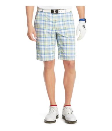 Izod Mens Plaid Straight Fit Casual Walking Shorts - 34
