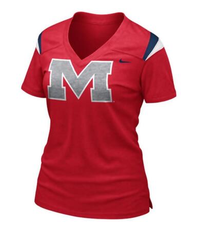 Nike Womens Mississippi Rebels Replica Graphic T-Shirt - XS