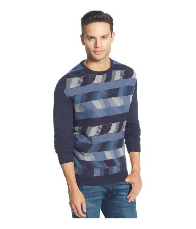 Weatherproof Mens Vintage Box Print Pullover Sweater - S