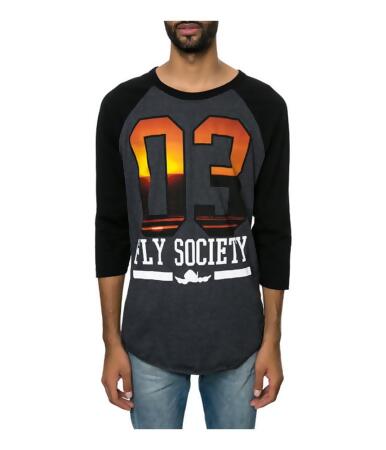 Fly Society Mens 3 The Fly Way Graphic T-Shirt - S