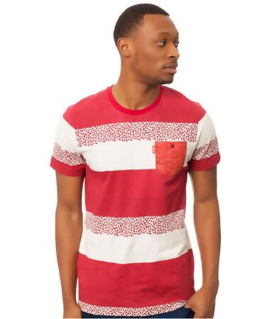 Staple Mens The Seed Stripe Pocket Graphic T-Shirt - XL