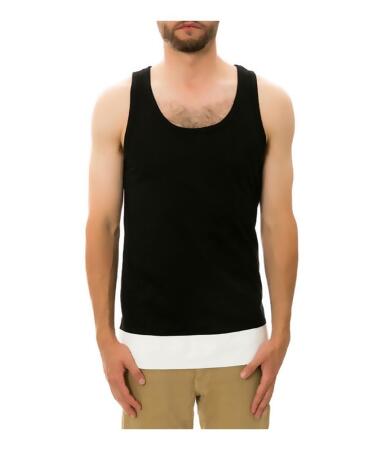 Dope Mens The Leather Paneled Tank Top - L
