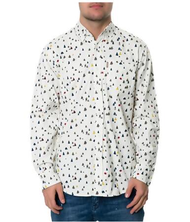 Staple Mens The Camper Ls Button Up Shirt - S