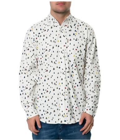 Staple Mens The Camper Ls Button Up Shirt - L