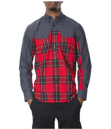 Staple Mens The Dorchester Ls Button Up Shirt - L