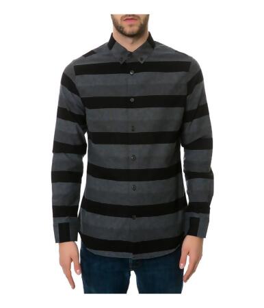 Rocawear Mens Tonal Stripe Button Up Shirt - S