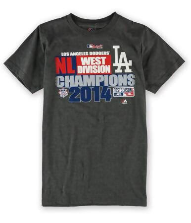 Majestic Mens La Dodgers 2014 Wd Champion Graphic T-Shirt - S