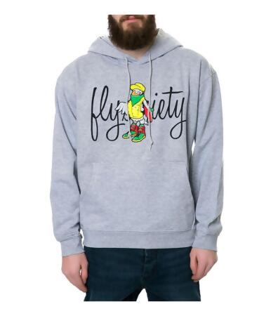 Fly Society Mens The For The Birds Hoodie Sweatshirt - L