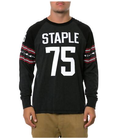 Staple Mens The Offense Ls Embellished T-Shirt - M