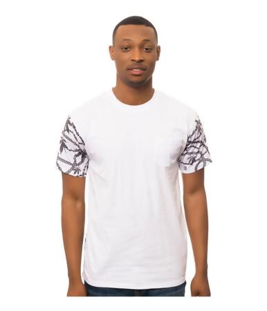 Crooks Castles Mens The Chainleaf Pocket Graphic T-Shirt - M