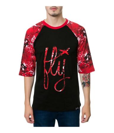 Fly Society Mens The Max Raglan Graphic T-Shirt - XL