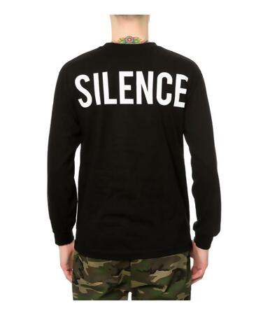 Black Scale Mens The Moment Of Silence Ls Graphic T-Shirt - L