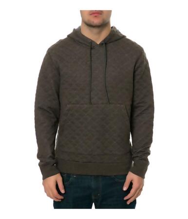 Ambig Mens The Dwight Quilted Hoodie Sweatshirt - M
