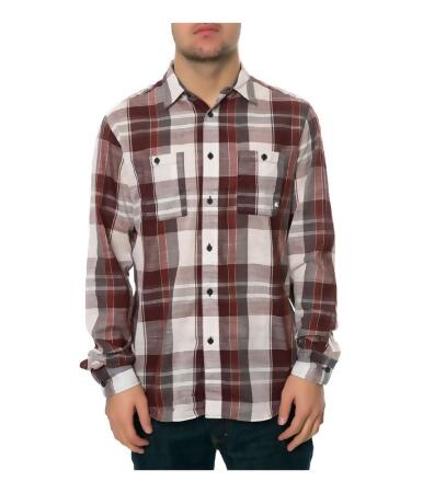 Ambig Mens The Jarred Ls Button Up Shirt - M